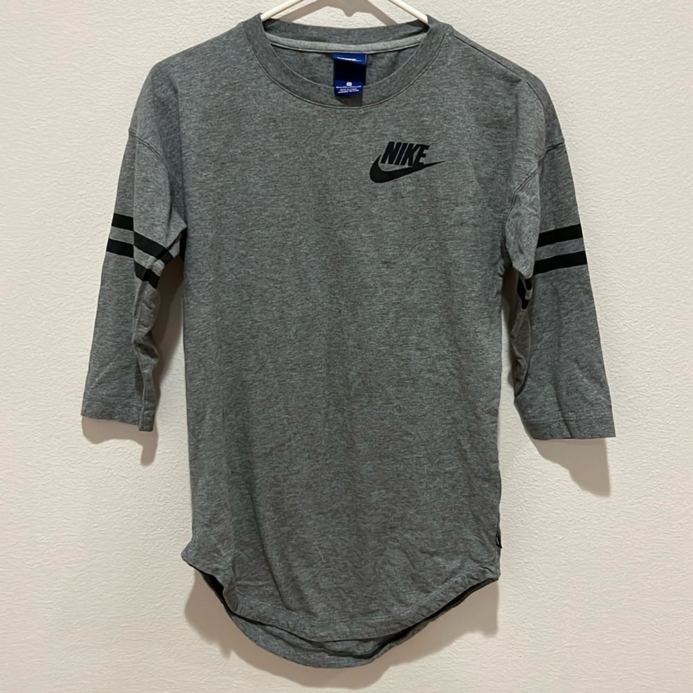 Nike women just do it 3/4 sleeve top shirt XS